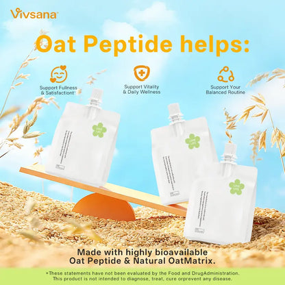 Oat Matrix Wellness Drink - Chlorella Pyrenoidosa Peptides + Oat Bran Extract, 665mL Dietary Supplement for Metabolic Health